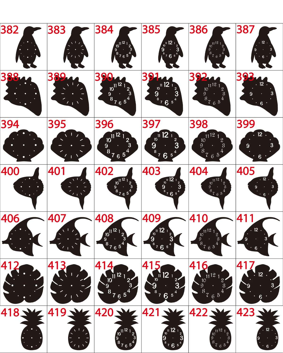 レジンアート材料（No.382〜423）+330円